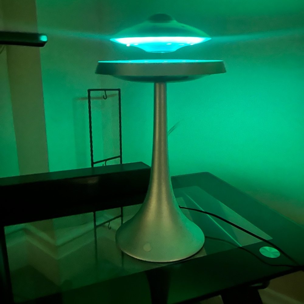 UFO levitating lamp with Bluetooth speaker